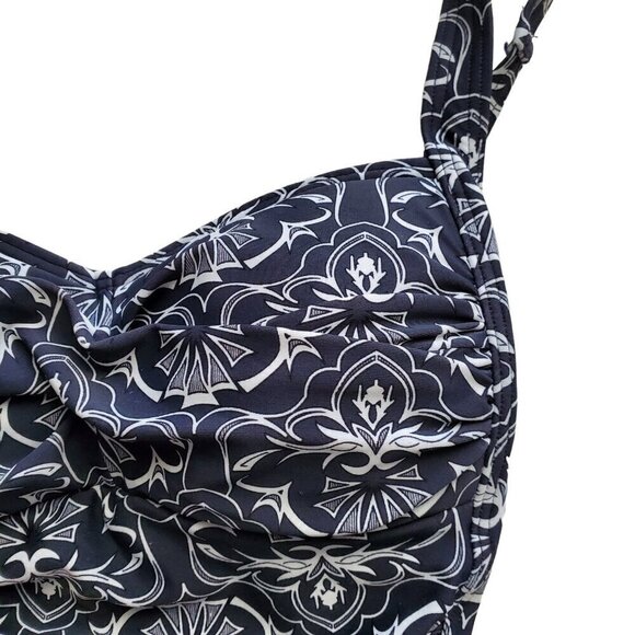 Bond-Eye Australia Navy Blue and White Print Swimsuit Size 4 - Picture 7 of 16